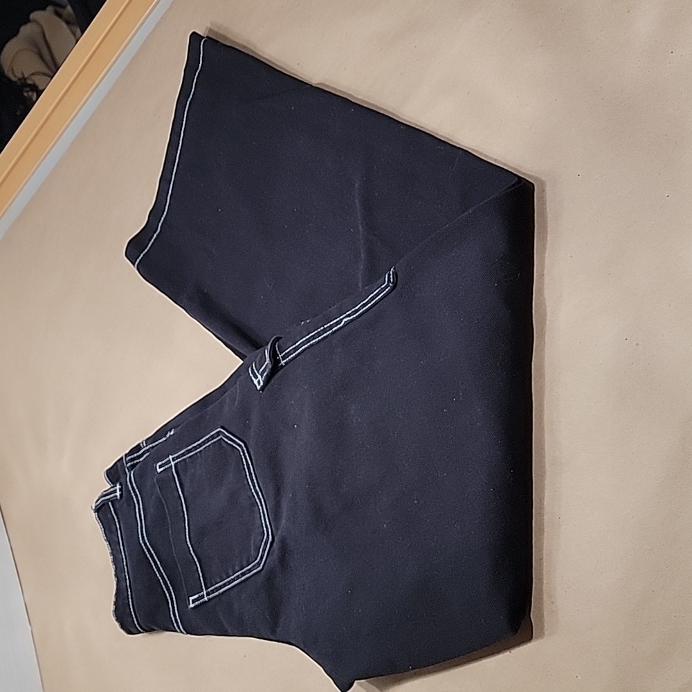 Divided, Size 0 Black with White Stitching Cargo Pants.  Never Worn.  Exc. Cond.